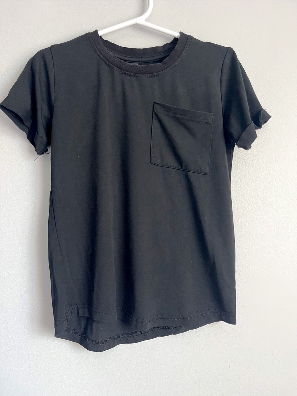 Little Bipsy bamboo pocket tshirt black - 3T 4T toddler basic